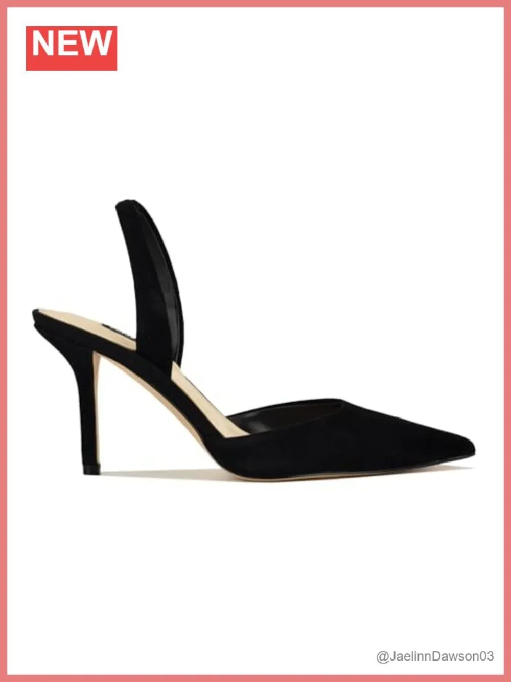 Suede Pointed Toe Slingback Stiletto Heels Dress Pumps Party Shoes